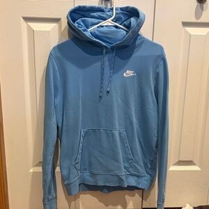 Nike Men's Light Blue Pullover Hoodie